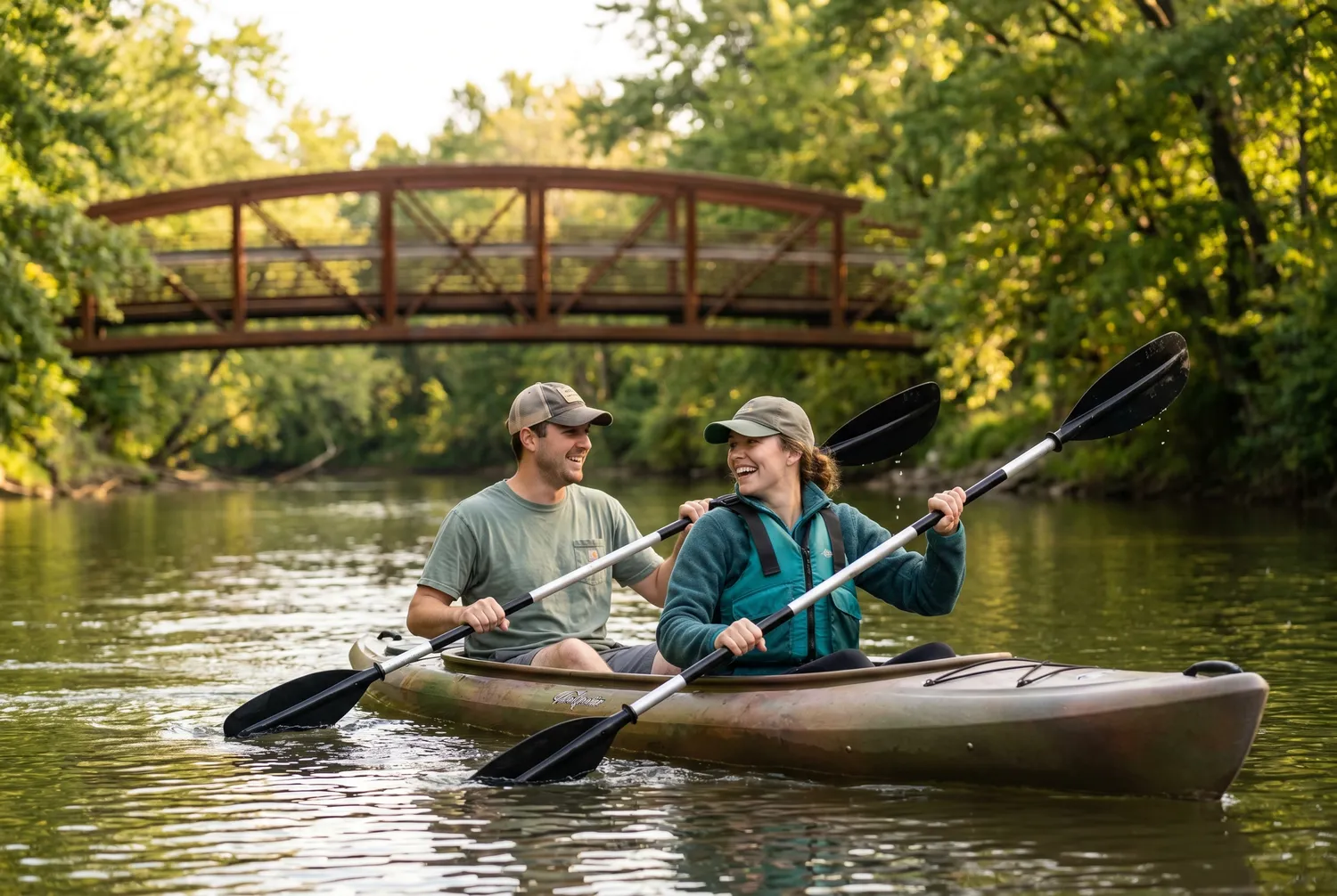 Kayaking the St. Marys River through Fort Wayne, Indiana